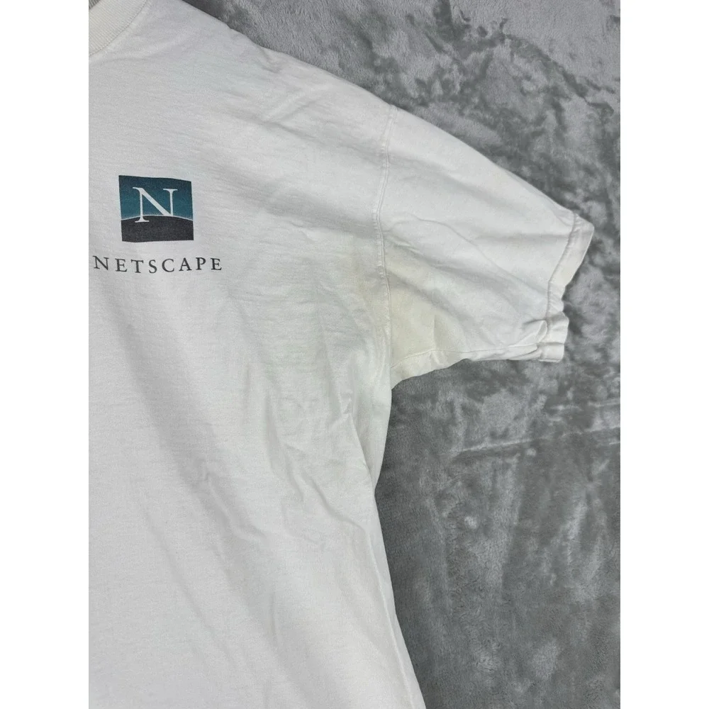 Vintage Netscape Navigator T-Shirt Tech Computers Internet Dial up XL Lighthouse